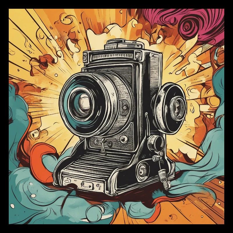 Retro Revival: caméra analogique et colorée