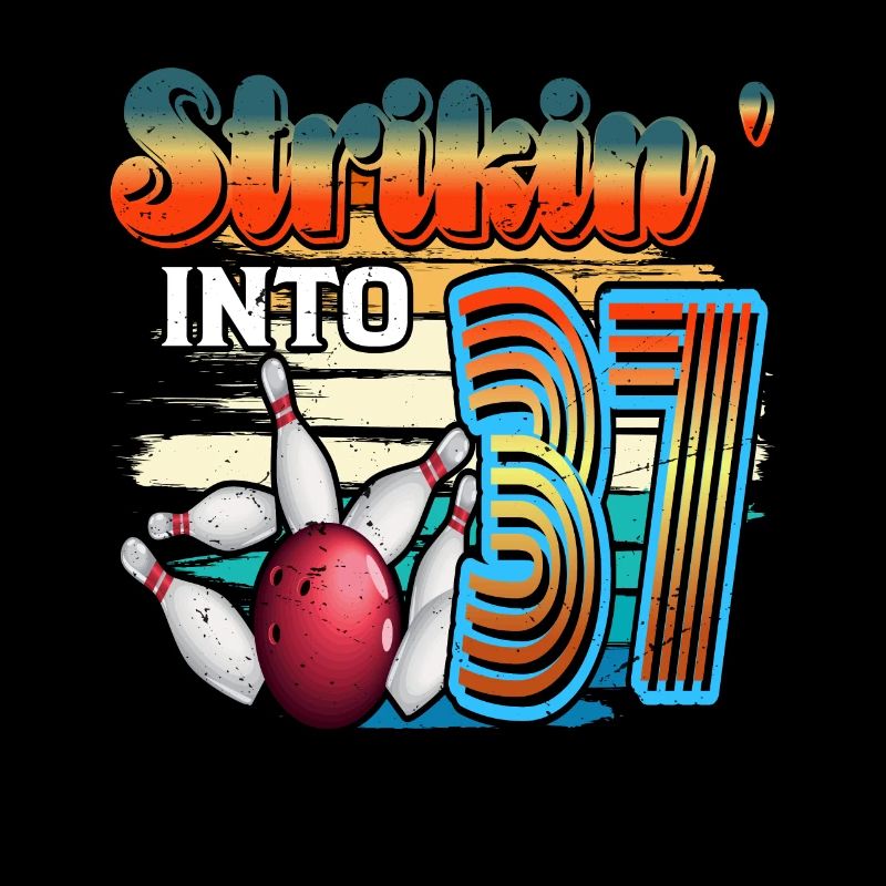 Strikin' Into 37 Bowling Bowler 37e anniversaire