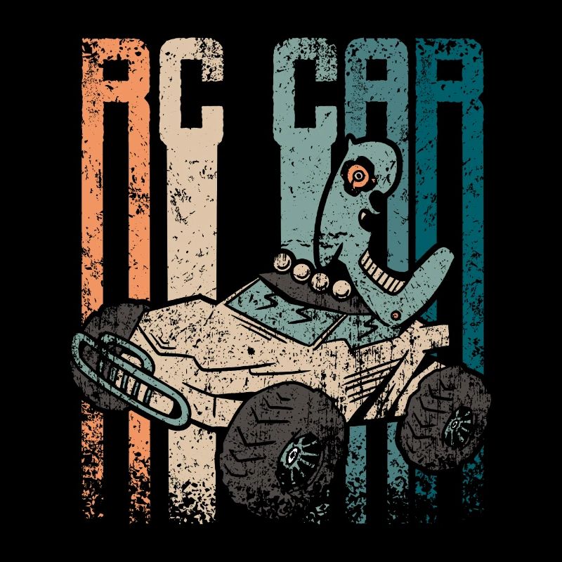 Rétro Vintage Rc voiture de course