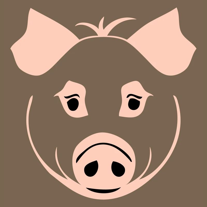 Pig in comic style