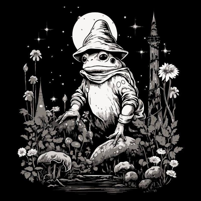 Frog Wizard Cottagecore