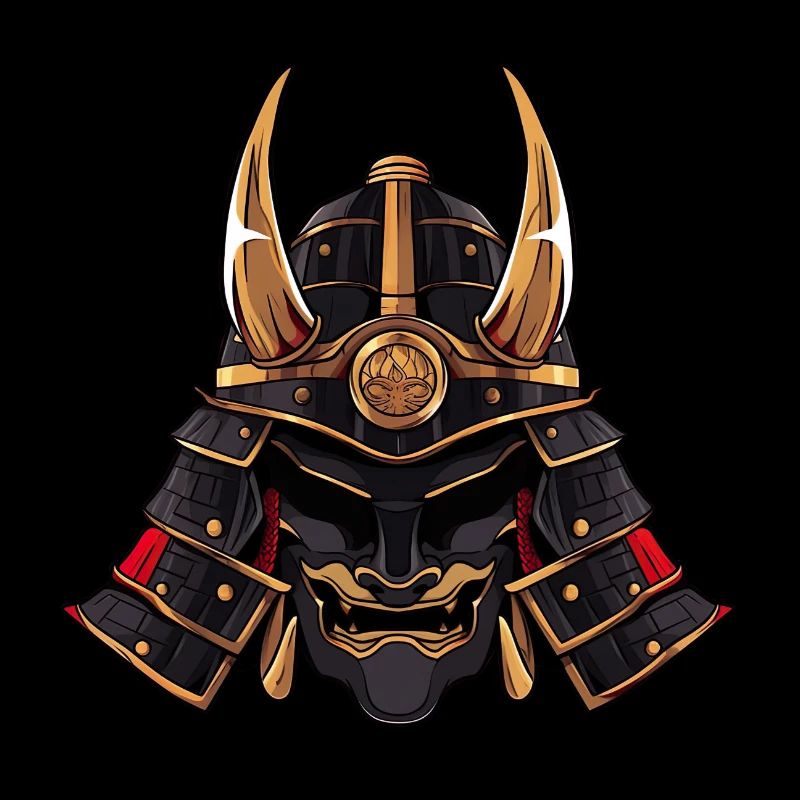 Samurai Helmet - Anime Shirt