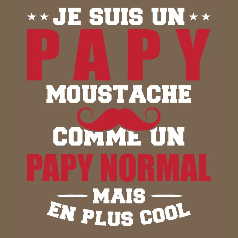 Un papy moustache comme un papy normal