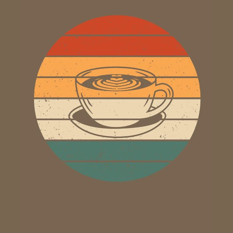 Retro Cappuccino Mug