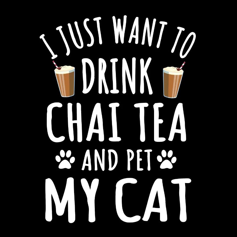 Thé Chai drôle et conception de propriétaire de chat