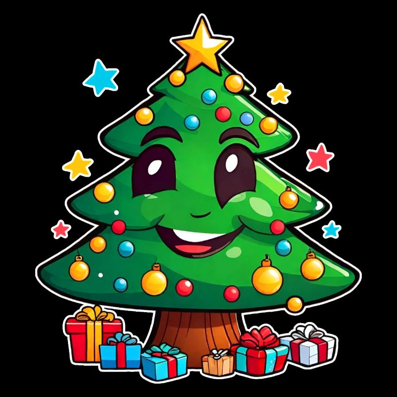 Joli sapin de Noël avec des cadeaux
