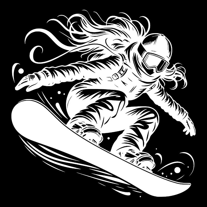 Snowboarder dynamique en action saut