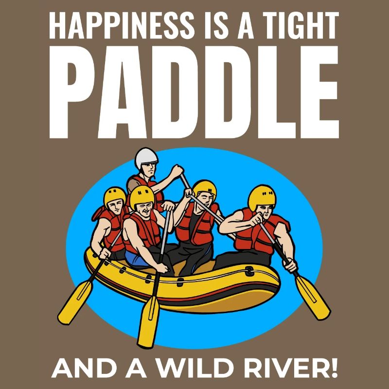 Rafting Team Raft Eau Vive Rafter Paddle Drôle