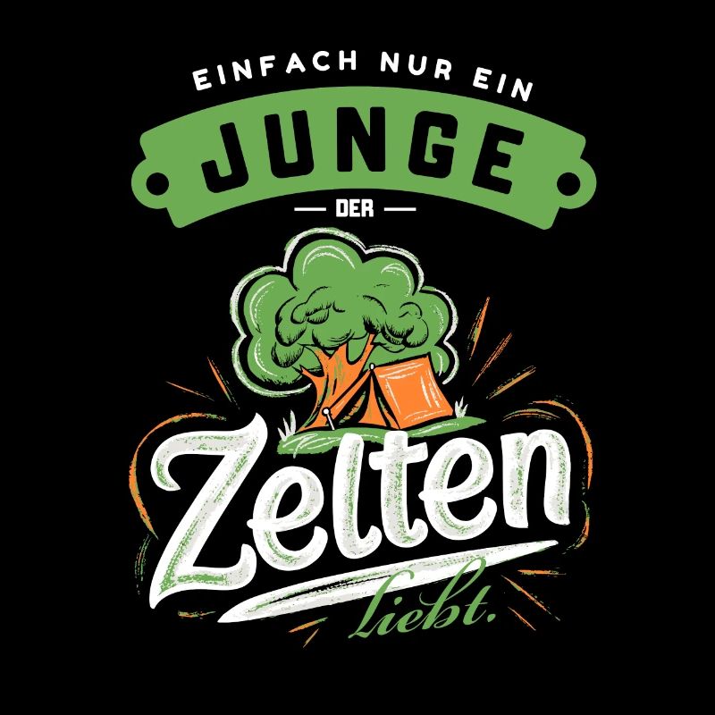Junge Zeltliebe Camping Abenteuer Geschenk Outdoor