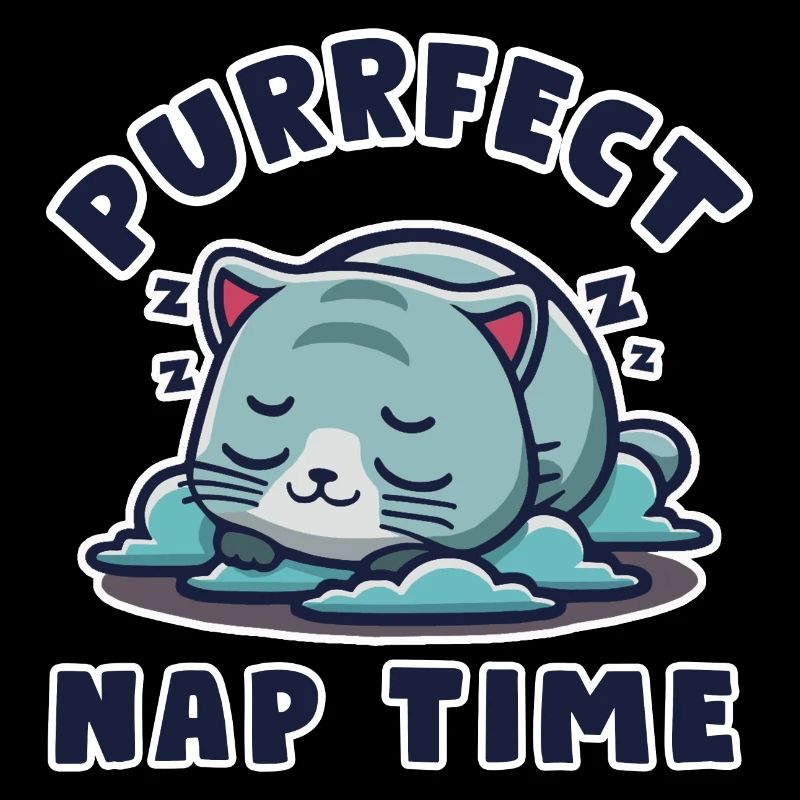 Kawaii Chibi Nap Cat