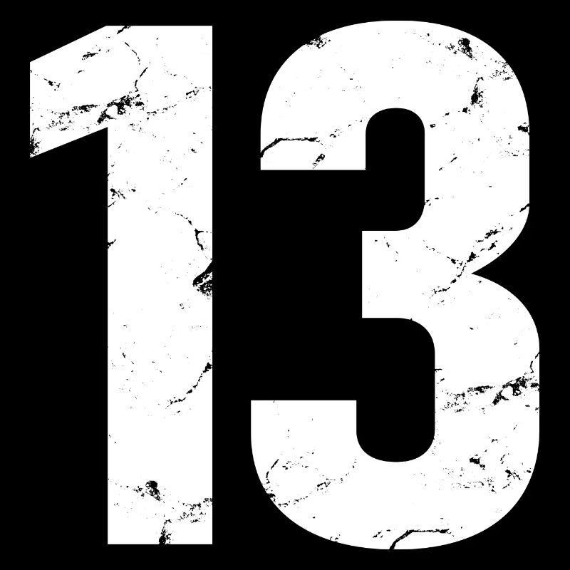 Cool Number 13 - 13 Years Old 13th Birthday Gift