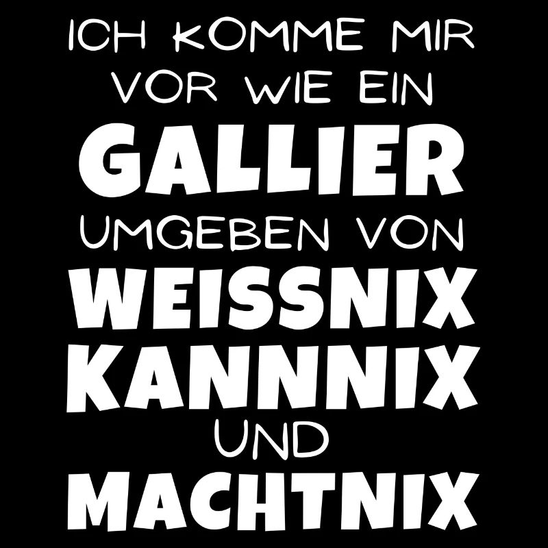 Ich komme mir vor wie ein Gallier; Lustiger Spruch