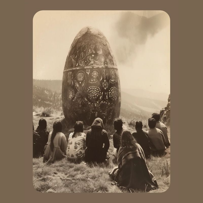 praise the egg monolith