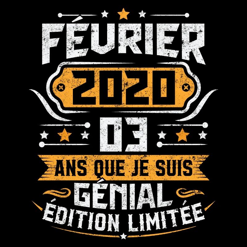 Rétro Cadeau D'anniversaire 3 Ans Février 2020