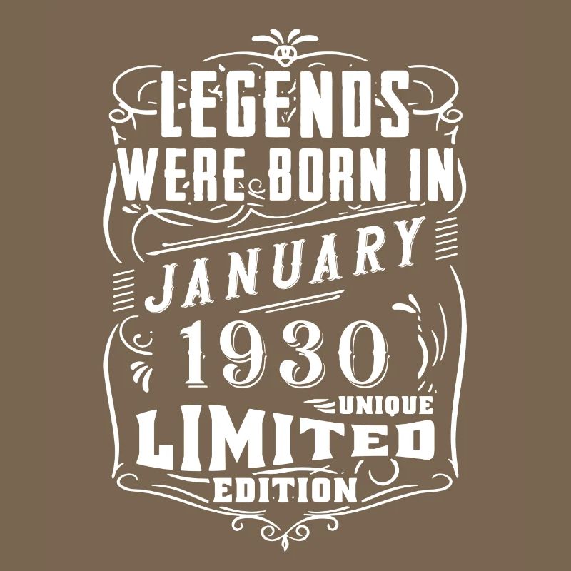 Anniversaire Janvier 1930 Année Edition Limitée