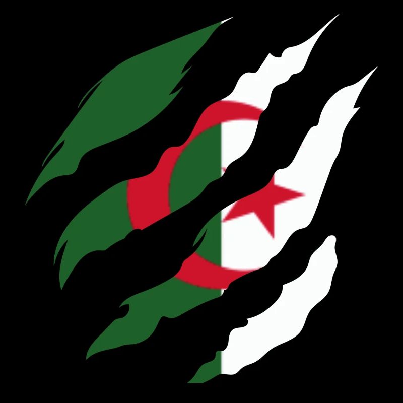 Drapeau Algérie -idée cadeau algérien