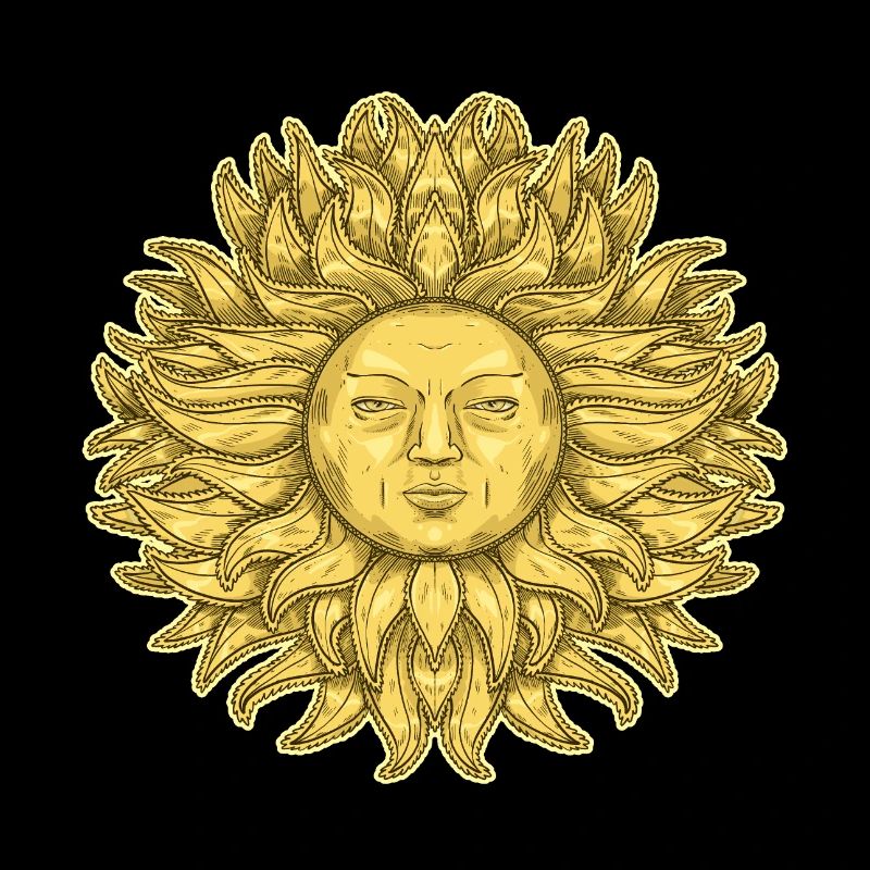 Great Sun with Face
