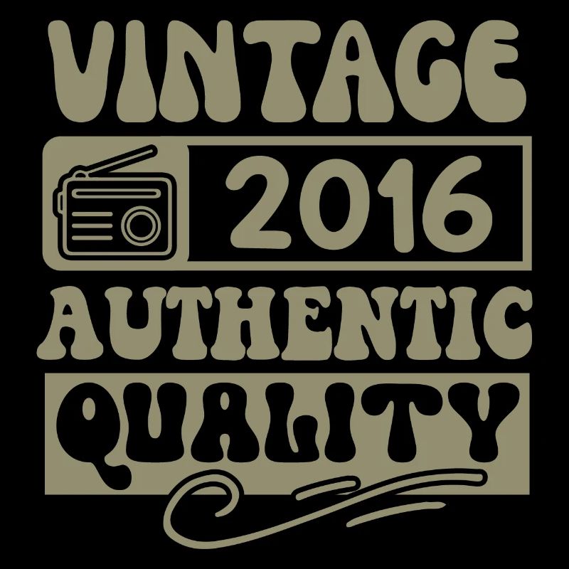 Authentic 2016 Millésime 2016 - Vintage 2016 Rétro
