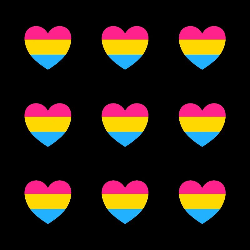 Pan Flag Hearts