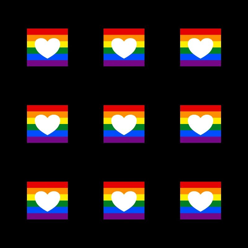 LGBTQ rainbow heart