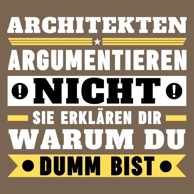 Architects don't argue