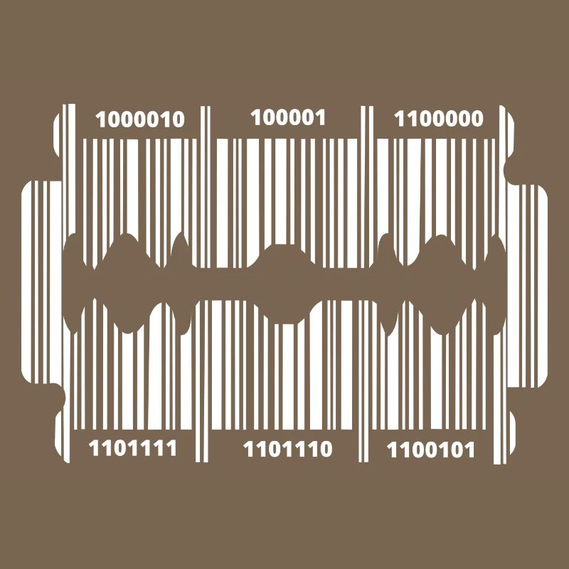 Razor blade with code