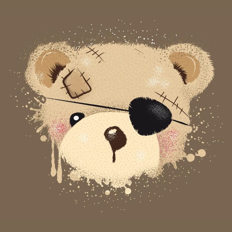 Nounours avec cache-œil