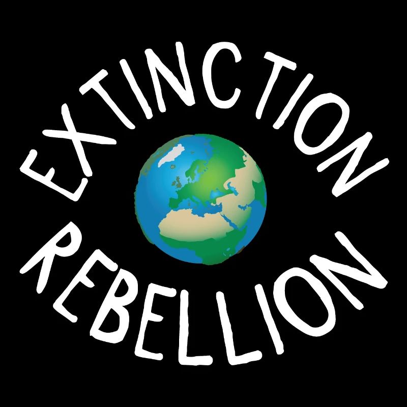 Extinction Rebellion Planet Earth white