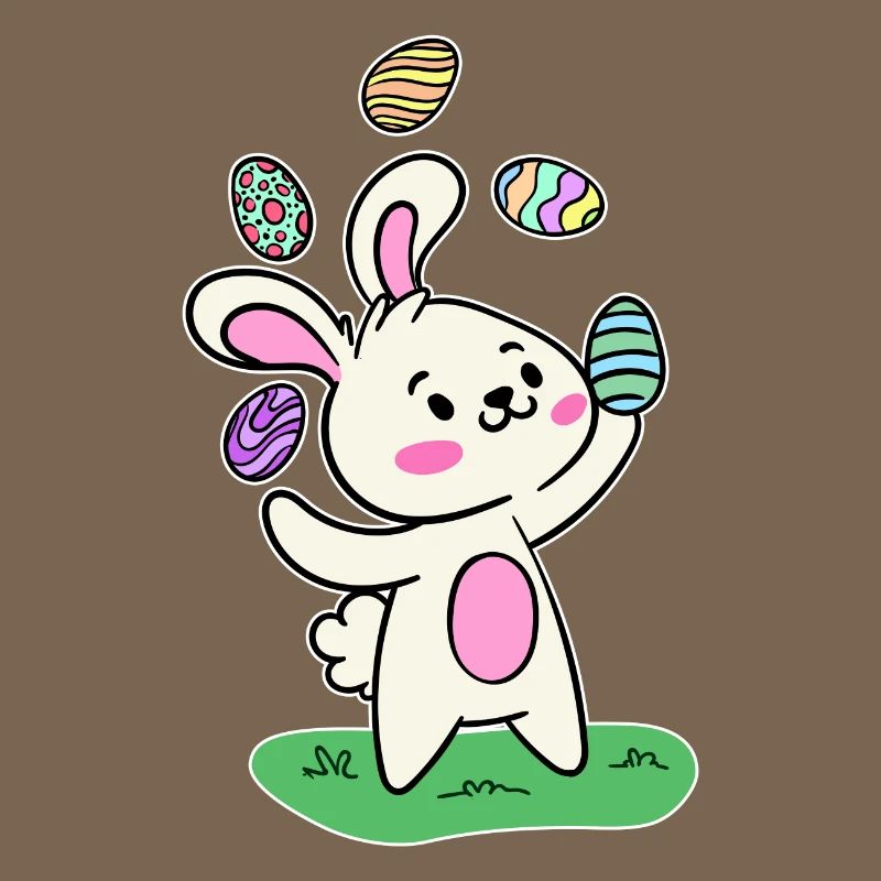 Easter bunny Easter bunny Easter eggs Happy Easter