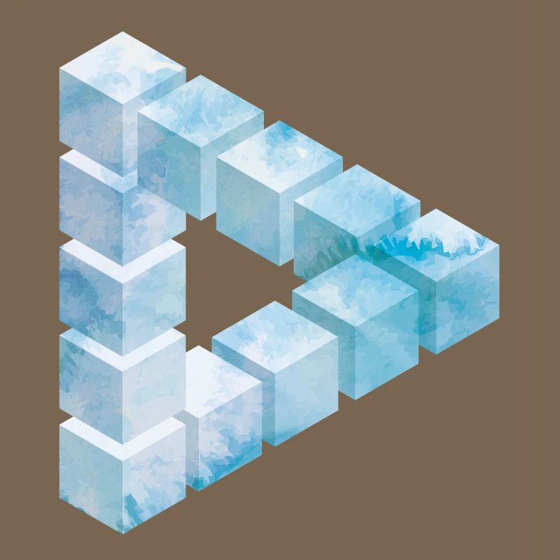 Conception de motif de bloc de glace