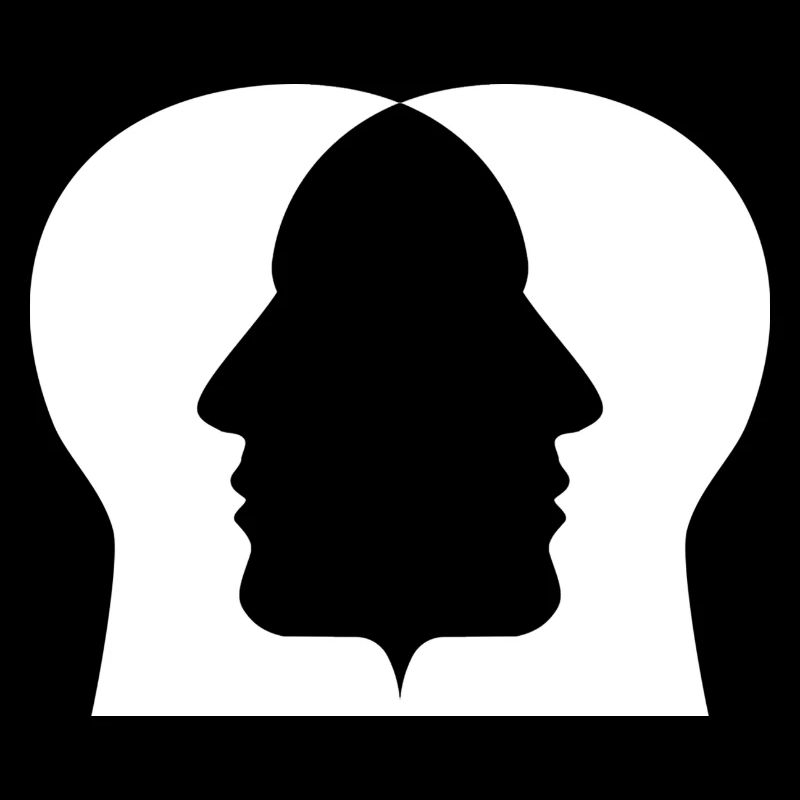 Double profile silhouette