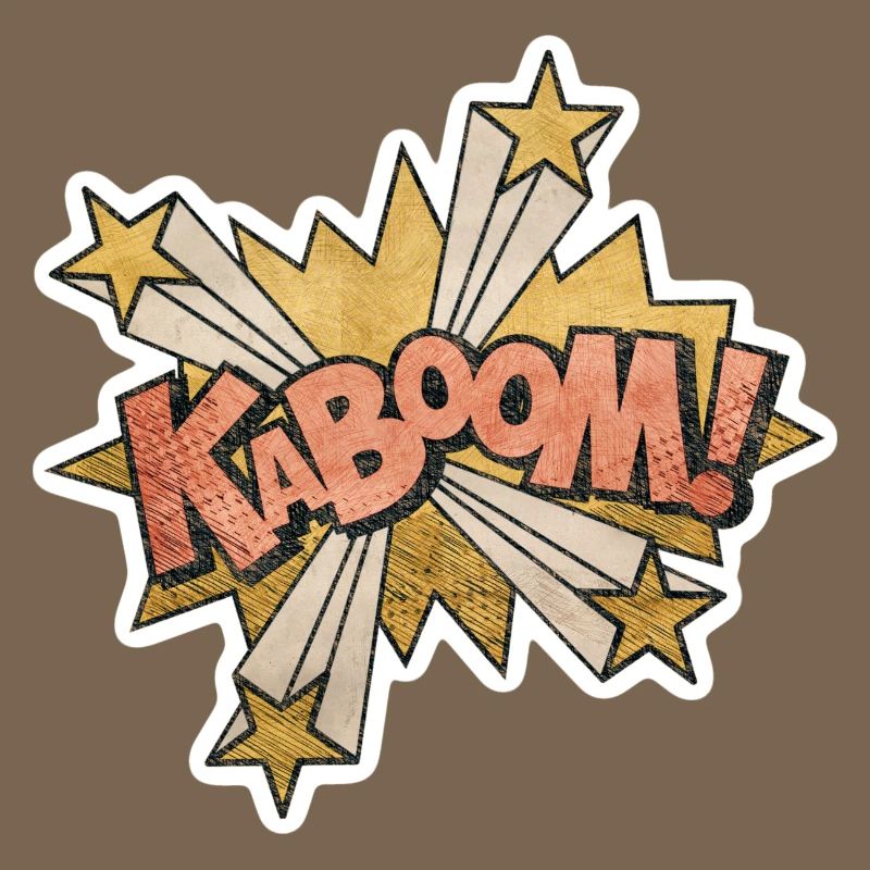 Comic Kabbom Pop Art Action Saying