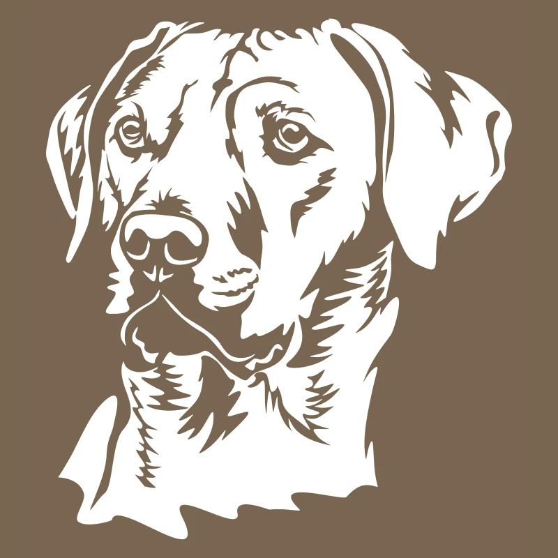 Rhodesian Ridgeback head "Black Edition"