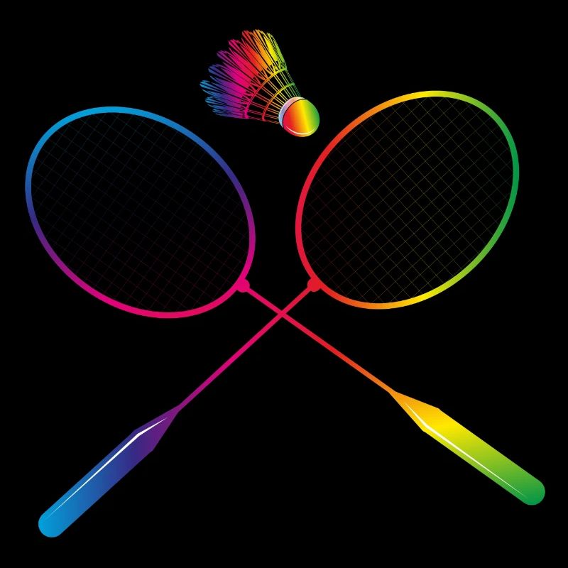 badminton coloré badminton avec raquette de badminton