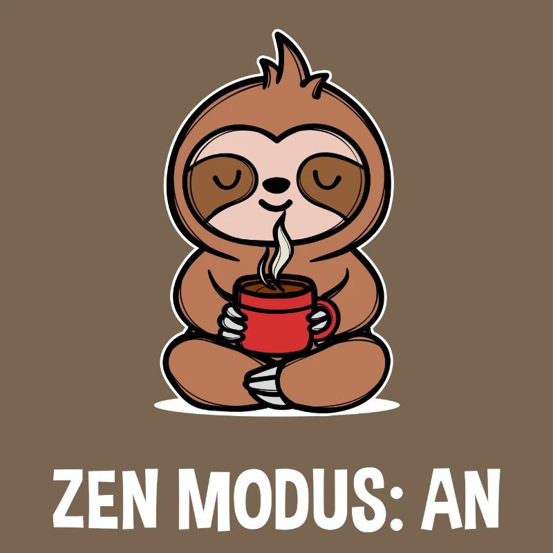 Sloth Saying Caffeine Coffee Coffee Drinker
