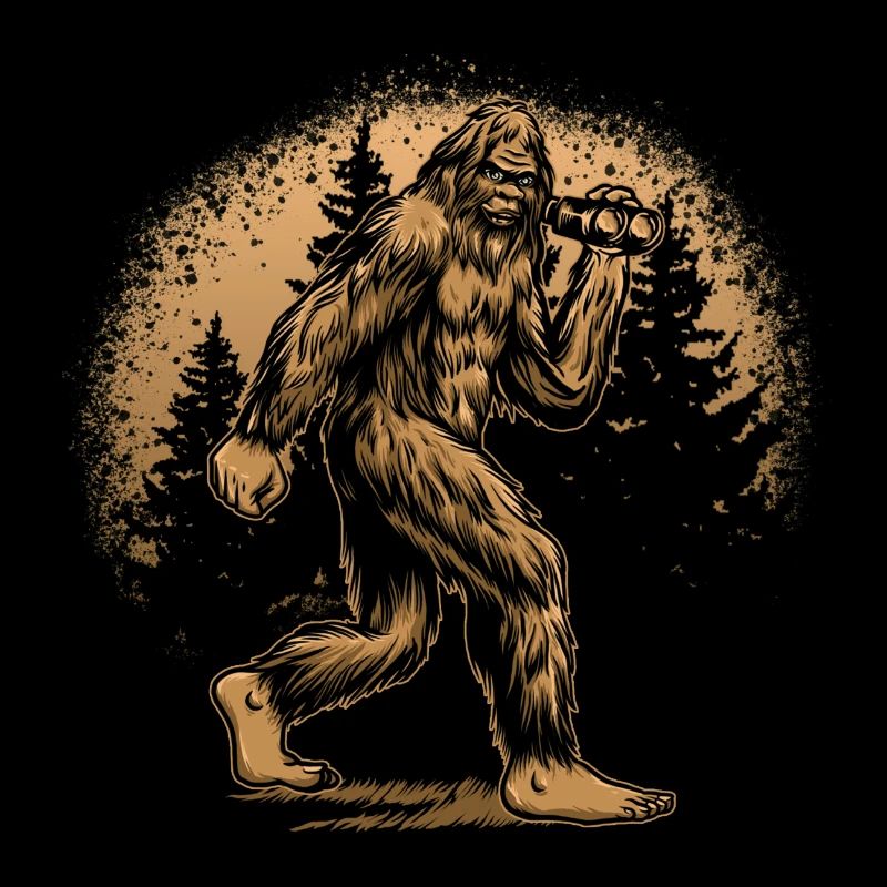 Yeti Forest Silhouette Orange