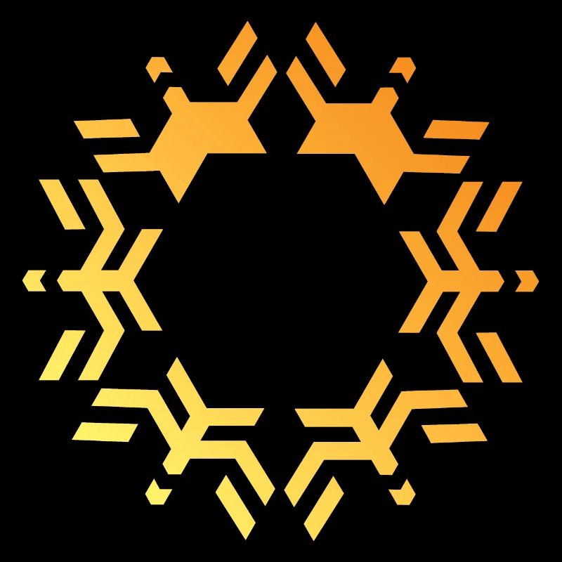Snowflake icon Snow Star Logo icon