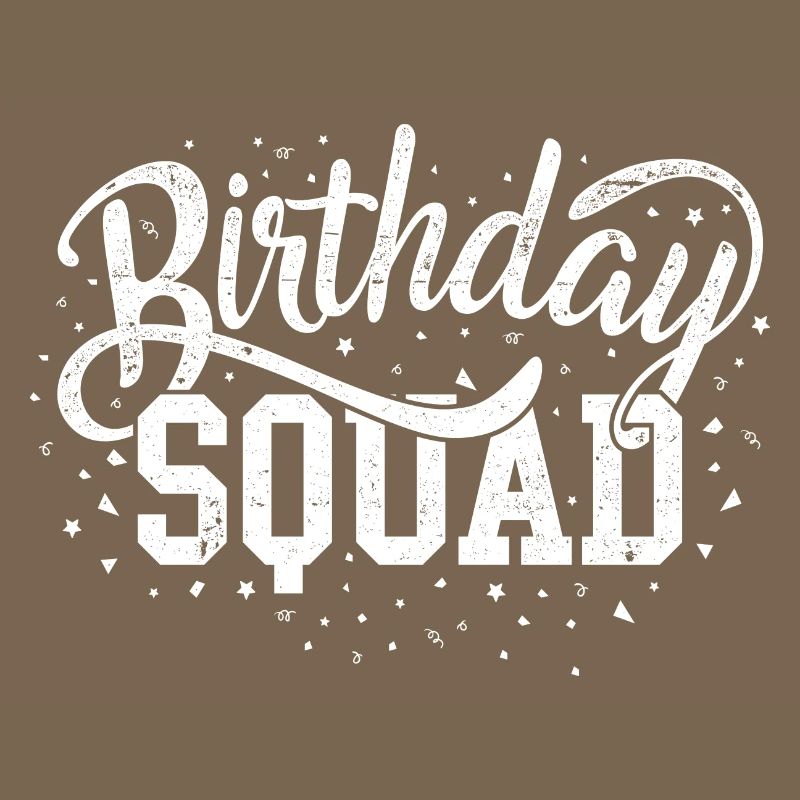 Escouade d’anniversaire Script audacieux