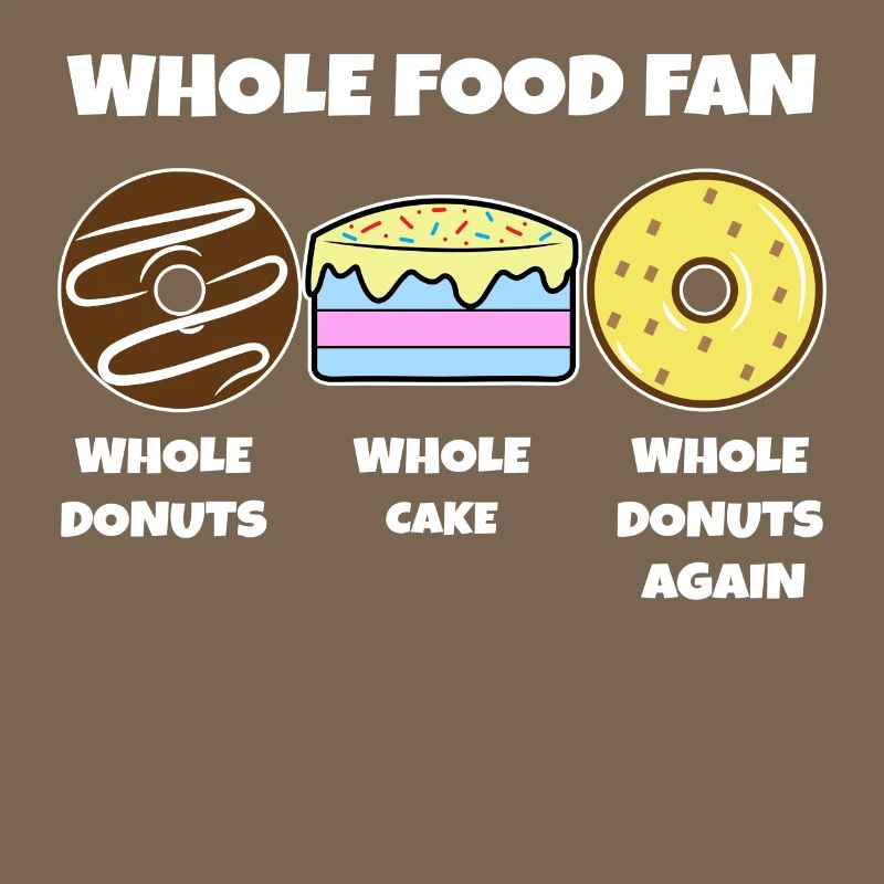 Delicious Snack Donut Cake Sweets Statement