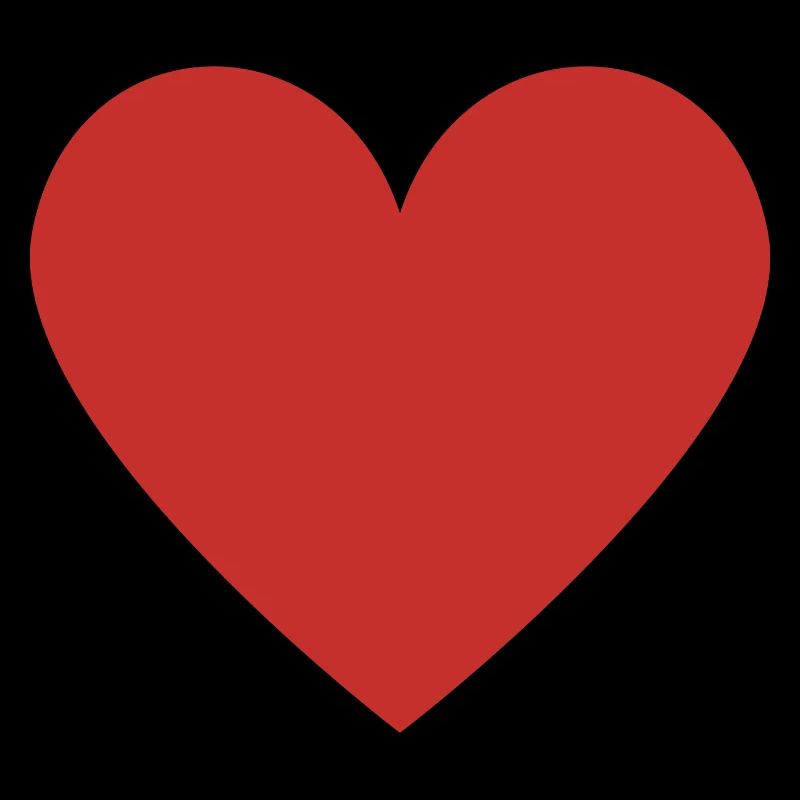 Forme de cœur rouge