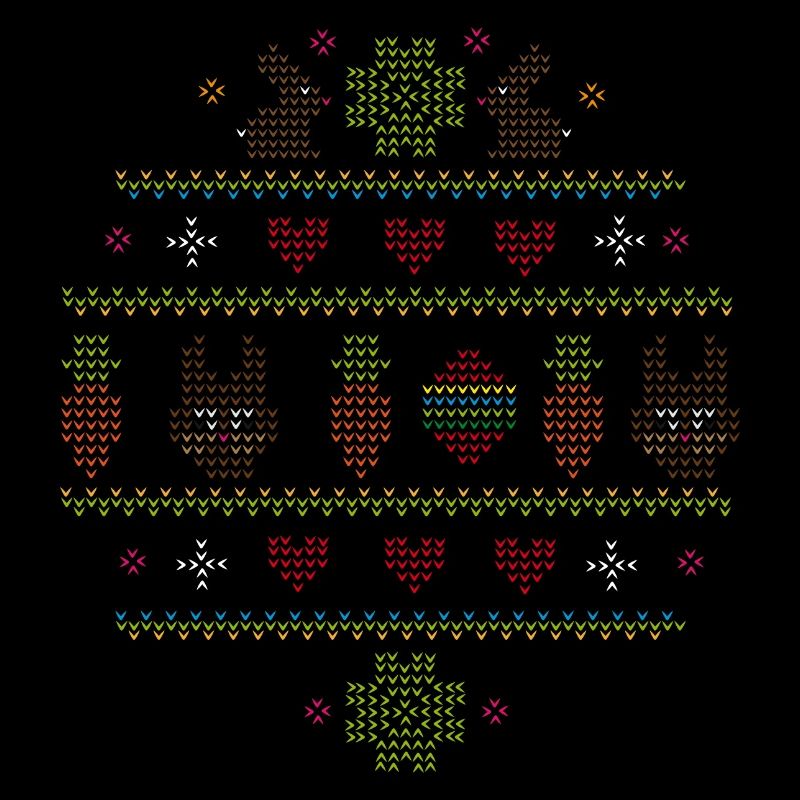Easter motifs in knitting pattern style for Easter