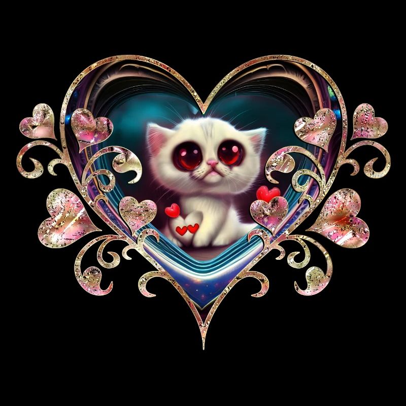 Chaton de la Saint-Valentin