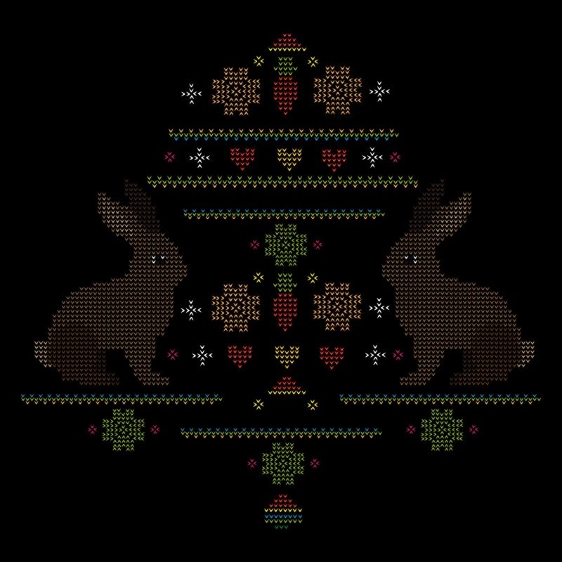 Easter motifs in knitting pattern style for Easter