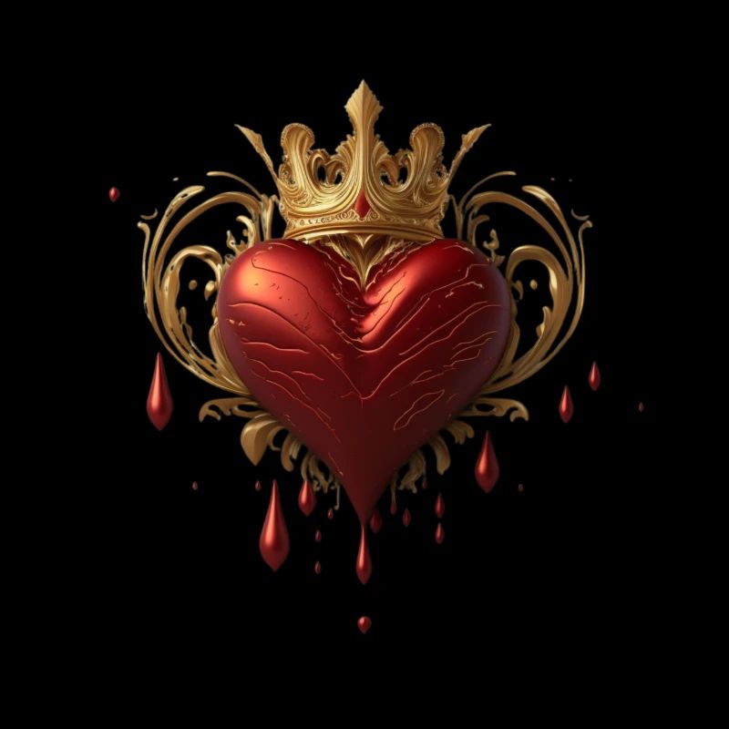 Heart with crown