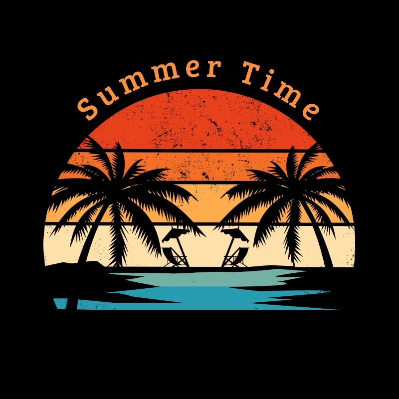 Summer time - t-shirt plage vacances
