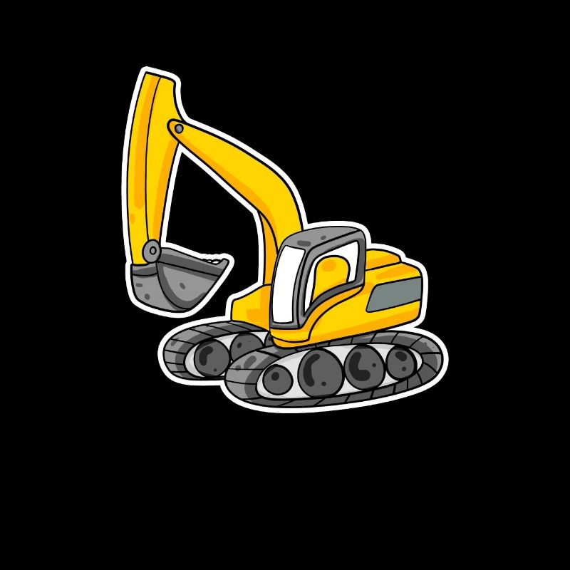 Excavator Construction Site Heavy Machinery Gift