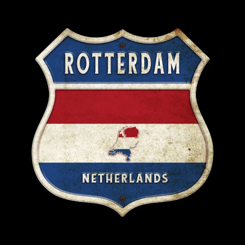 Conception des armoiries de Rotterdam (Pays-Bas)