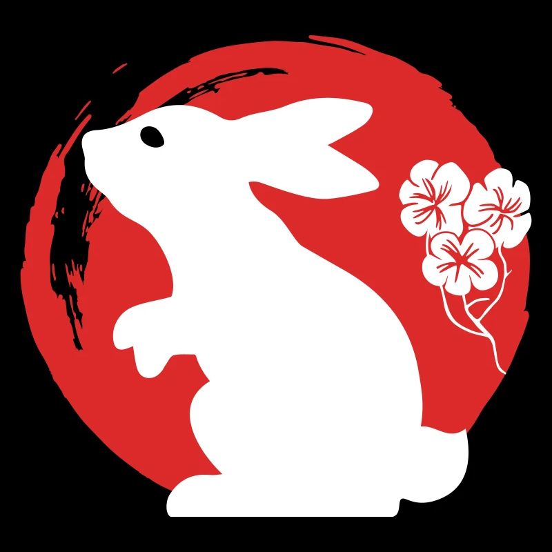 Bunny Silhouette Japonais