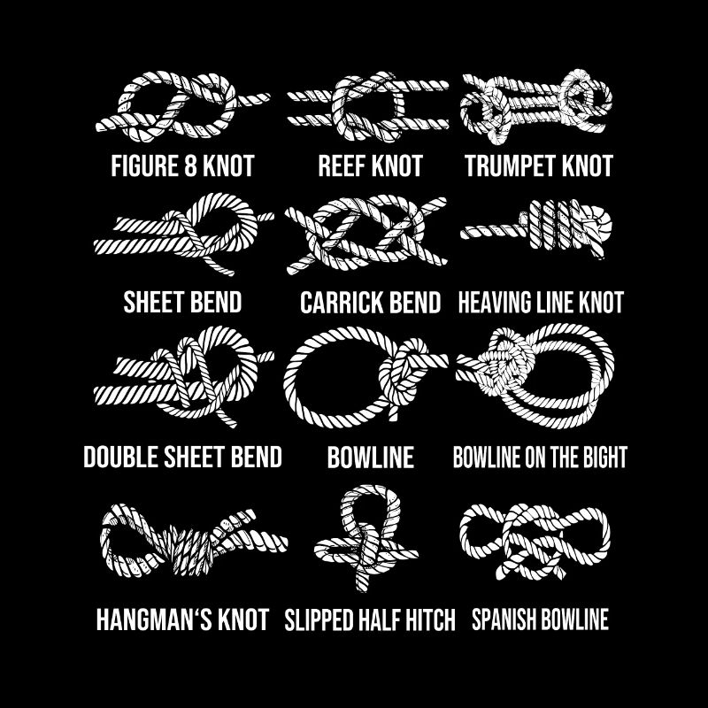 Sailing, sailboat, sailing knots, knotting