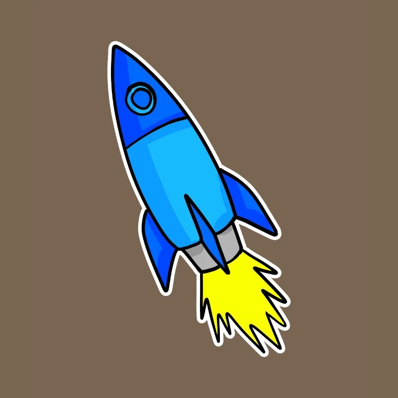 Fusée bleue